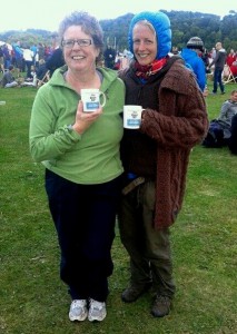 Kristin Davidson & Katy Smith Dart 10k 2013(Post swim)